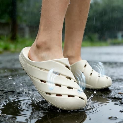 PXPUIQ Breathable slippers - Soft, quick-drying summer slippers with non-slip soles, suitable for indoor and outdoor use, bathrooms, and beach sandals. - Thumbnail 3