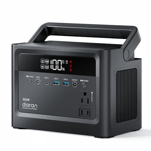 2026 Portable Power Station 350W, 230.4Wh LiFePO4 Battery, Power Bank 110V Pure Sine Wave AC Outlet 700W Surge, Solar Generator Fast Charging for Camping, Emergency, Laptop, RV, Off-Grid Living - Image 1