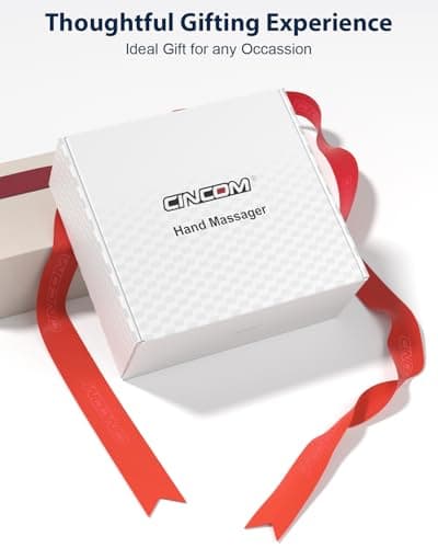 CINCOM Gifts for Women,Hand Massager with Heat and Compression for Arthritis,Pain Relief & Finger Numbness(Blue) - Thumbnail 6