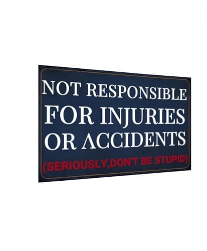 Carastora Funny Metal Tin Sign – Vintage Wall Decor for Garage, Bar, Man Cave, or Workshop, Humorous Warning Style Plaque, 12x8 Inch - Image 1