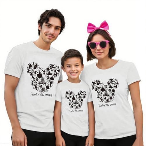 Christmas Shirts for Family Family Matching Outfits Merry Christmas Shirt Holiday Vacation Tee Tops White - Image 1