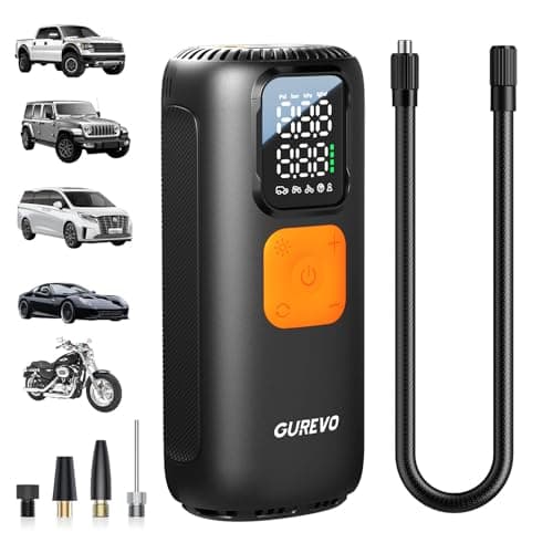 Tire Inflator Portable Air Compressor, 160 PSI Digital Tire Pump with Auto Shut-Off – Car, Truck, Motorcycle, Bicycle & Sports Ball Air Pump - Image 1