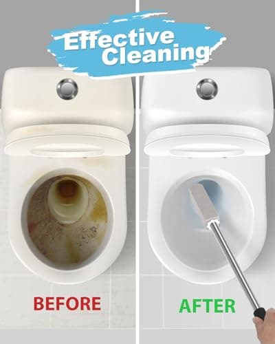 22" Long Pumice Stone Toilet Bowl Cleaner - Toilet Pumice Stone with Stainless Handle - Bathroom Cleaner Toilet Brush - Hard Water Stains Remover for Toilets, Bathtubs, Kitchen, Pool, Tile Cleaning - Thumbnail 4