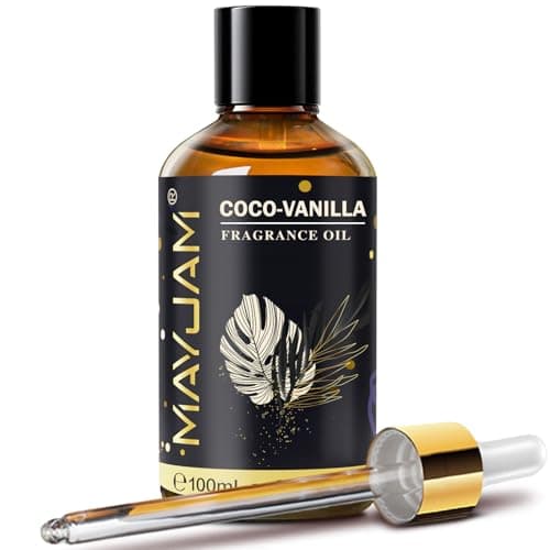 Coco-Vanilla Fragrance Oil Essential Oil, MAYJAM 3.38FL.OZ Coco-Vanilla Oil for Diffusers for Home, Long Lasting Scented Oils for Soap Candle Making - 100ML - Image 1