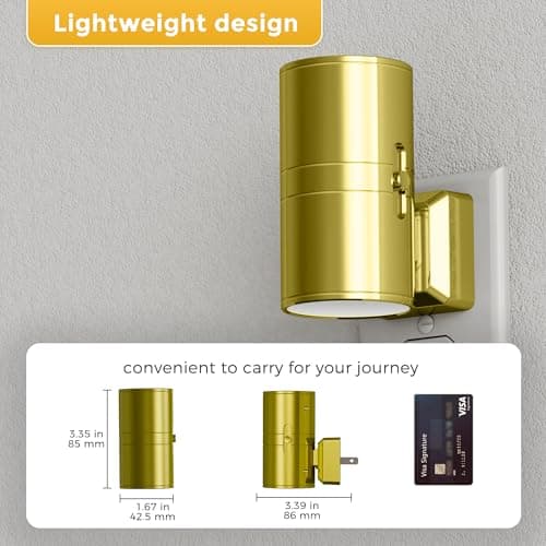 L LOHAS LED Night Light, Automatic Night Lights Plug into Wall, 2 Pack Nightlights With Light Sensor, 3000K Soft White 0-100LM Dimmable Modern Nightlight for Kids Bedroom Hallway - Thumbnail 3