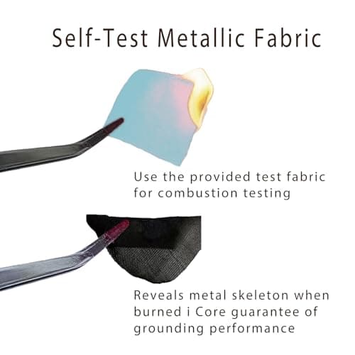 AddBili Conductive Metal Fabric Grounding Mat Set with Grounding Wristband and 15ft Cord for Bed/Desk/Floor/Feet - Machine Washable, Healthy Material to Improve Sleep and Wellness35-45-W - Thumbnail 4