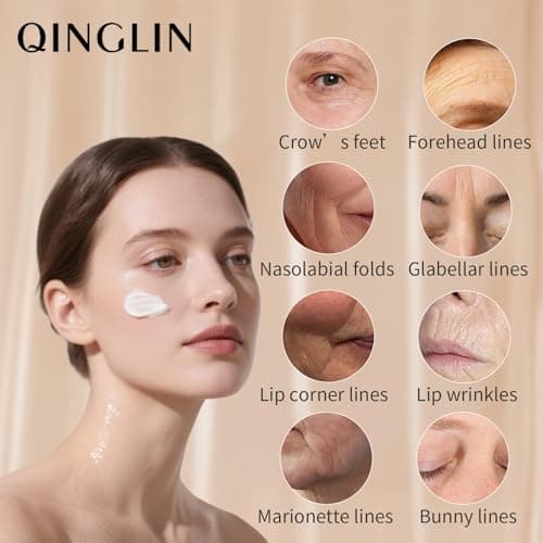 QINGLIN Polypeptide Tightening Anti-Wrinkle Cream, Firming and Smoothing Face Moisturizer， Lift & Hydrate Full Face for Youthful Skin - Thumbnail 6