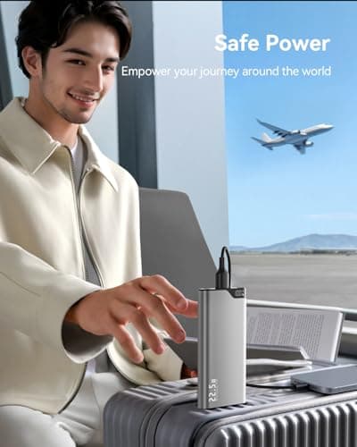 Kuulaa 2-Pack 10000mAh Portable Charger Power Bank, 22.5W Fast Charging Slim Battery Pack with USB-C in/Output & LED Display, Compatible with iPhone 17-12 Series, Samsung, Android - Thumbnail 6