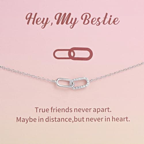 SINYARS Sterling Silver Bracelets for Women Friendship Bracelets for Bestie, Best Friend Jewelry for Valentines Day, Mothers Day, Christmas Bracelets for Friend Birthday, Wedding - Image 1