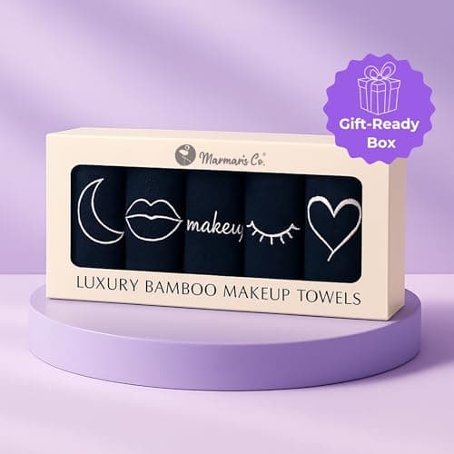 Marmaris Co. Luxury Makeup Washcloths for Face, 5-Pack Makeup Towels Face Washcloth, Viscose from Bamboo & Cotton - Thumbnail 6
