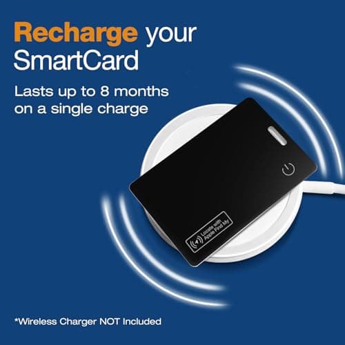 Apple MFi Certified Airtag Wallet Tracker Card 0.06in Slim 1 Pack- Rechargeable Smart Tracking Tags IP68 Waterproof, Works with Apple Find My, Bluetooth Item Locator for Keys, Purse, Luggage(iOS Only) - Thumbnail 6