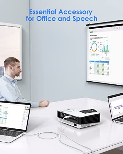 LENTION 10FT USB C to HDMI 2.0 Cable Cord 4K@60Hz,Thunderbolt 3/4 to HDMI Cable,USB-C Compatible 2025-2016 MacBook Pro 13/15/16,New iPad Pro/Mac Air/Surface, S8 to S23,iMac,Dell(CU707-3M,Sliver) - Thumbnail 2