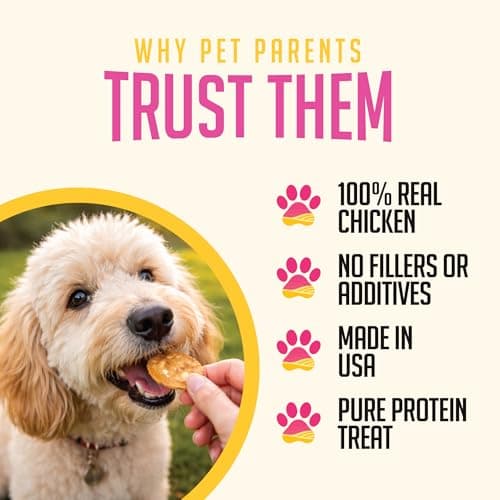SitStay Chicken Chips for Dogs - Single Ingredient Dog Treat - High Protein, Low Fat - Chicken Chips Dog Treats for Training, Rewards & Sensitive Stomachs - Made in USA - 12 oz - Thumbnail 5