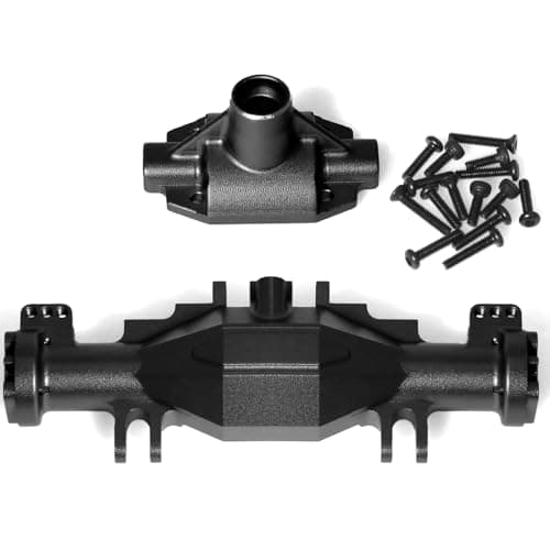 Axle Housing Set Aluminum for Losi 1/18 Mini LMT 4X4 Brushed Monster Truck，Replacement for Losi - LOS212035 Upgrade Part Axle Housing Set for Losi-LOS01026 1/18 Mini LMT Monster (Black) - Image 1