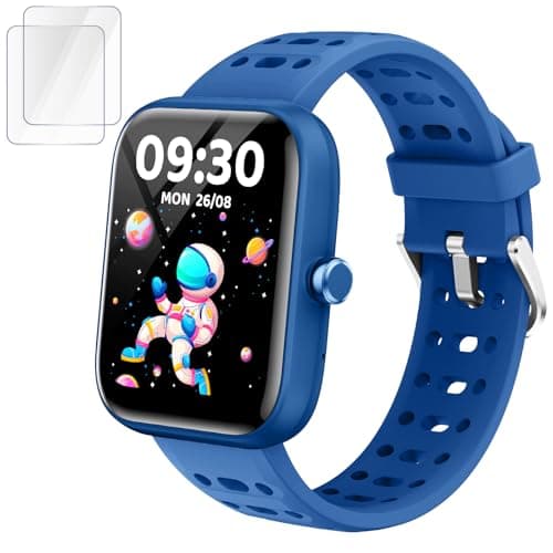 ENOMIR [2026 New Smart Watch for Kids - No APP No Phone Needed, 1.83" Fitness Tracker Watch for Kids with Sleep Monitor, Heart Rate, Step Counter, IP68 Waterproof (Blue, 1.83Inches) - Image 1
