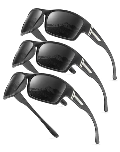 KALIYADI Polarized-Sunglasses Men Sports Sun-Glasses: Men Polarized Sunglasses Women UV400 Protection for Fishing Golf A01 - Image 1