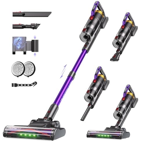 UNINELL HOME UV2 Cordless Vacuum Cleaner, 48000Pa/550W Vacuum Cleaners for Home, Lightweight Stick Vacuum with 65Mins Runtime, Self-Standing&Wall Mount Charging, Tangle-Resistant Vacuum for Pet Hair - Image 1