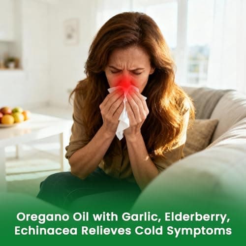 Oil of Oregano with Black Seed Oil - Oregano Oil Capsules Organic | Moringa, Garlic, Olive, Elderberry, Echinacea, Fennel - 95% High Carvacrol Oregano Support Immune, Digestive | 150 Capsules Non-GMO - Thumbnail 6