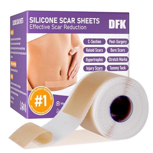 Silicone Scar Sheets, Silicone Scar Tape(1.6"x 118" Roll-3M), Reusable Professional Scar Silicone Strips, Soft Silicone Scar Sheets for Surgical Scars,Keloid,Acne Scars,Burn Scar,C-Section - Image 1