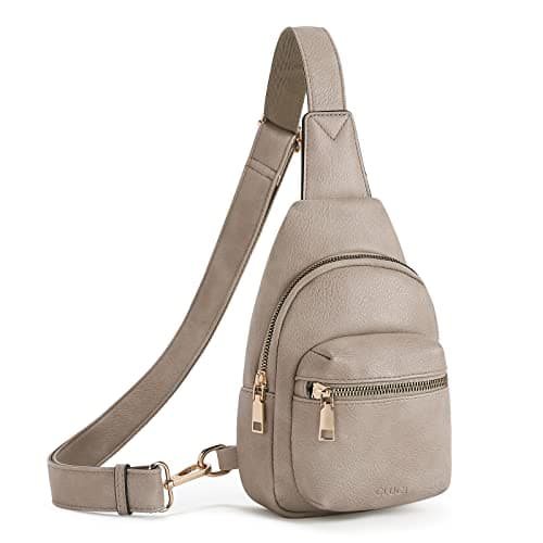 CLUCI Small Sling Bag for Women, Leather Crossbody Fanny Packs Trendy, Women's Chest Bag - Image 1
