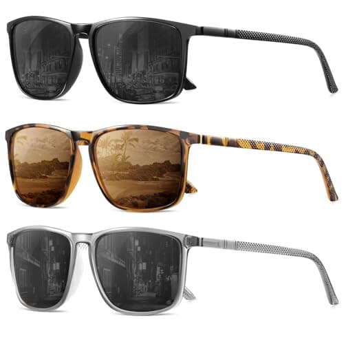 YDAOWKN Polarized Sunglasses for Men, Lightweight Sun Glasses With UV Protection for Driving Fishing Golf - Image 1