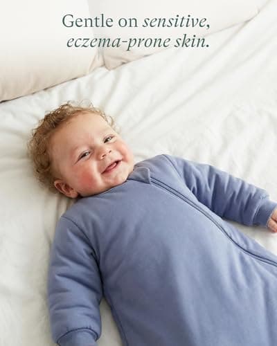 PurComfy Supersoft Long Sleeve Sleep Sack 1.0 TOG, Premium Viscose Made from Bamboo Baby Sleeping Bag 2-Way Zipper Sleep Sack with Sleeves 3-6 Month, Sage - Thumbnail 5