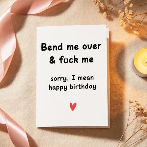 Birthday Gifts for Men Him, Funny Birthday Cards for Men Boyfriend Husband, Unique and Unusual Mens Gifts for Husband, Naughty Gag Couples Gift for Boyfriend, Greeting Cards - Thumbnail 2