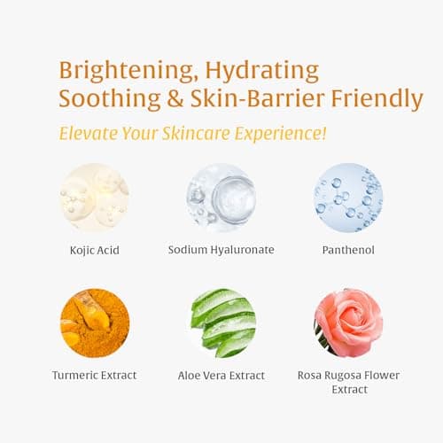 Turmeric Kojic Acid Exfoliating Gel – Brightening Peeling Gel, Deep Pore Cleanser Minimizer Exfoliator, Face Scrub Dead Skin Cells Remover, Blackhead Remover, Korean Skin Care, 142g/5oz - Thumbnail 4