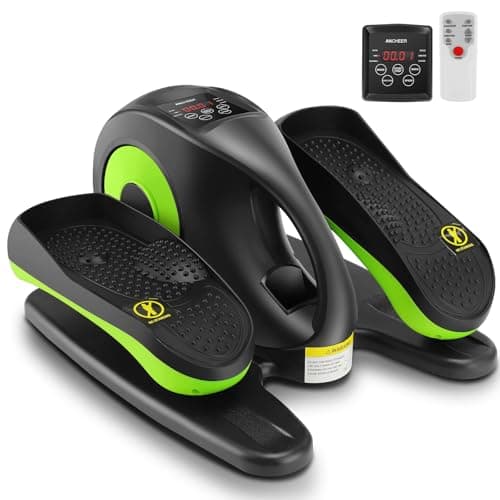 ANCHEER Under Desk Elliptical Machine, Mini Elliptical Machines for Seniors, Electric Seated Pedal Exerciser, LCD Display Monitor, Remote Control, Leg Exerciser for Home - Image 1