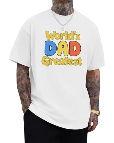 YTD Dad Graphic T Shirt for Men, Worlds Greatest Dad Shirt, Cotton Relaxed Fit Casual Gift Tee - Image 1