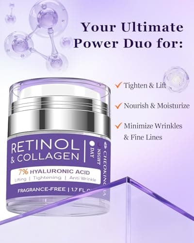 Neck Firming Cream for Tightening | Anti-Aging Face Moisturizer for Women | 1% Retinol + 7% Hyaluronic Acid for Firming & Wrinkle Reduction | Day & Night Use for Neck & Décolleté, 1.7 Fl Oz - Thumbnail 2