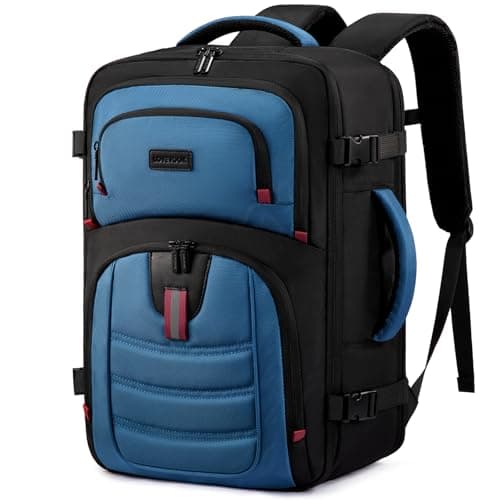 LOVEVOOK 40L Travel Backpack for Men, Airline Approved Carry On Luggage with 3 Packing Cubes, TSA Overnight Bags, Waterproof Personal Item Bag, Weekender Essentials Backpacks fits 17.3" Laptop - Image 1