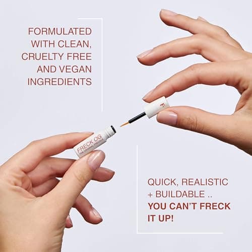 Freck Beauty, The Original Freckle Pen, XL – Natural-Looking, Buildable and Long-Lasting Faux Freckles with Clean, Vegan Formula, All Skin Tones, XL (Light/Medium) - Thumbnail 3