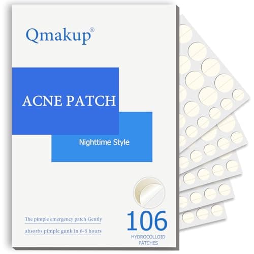 Pimple Patches for Face,Acne Patches for Face,Pimple Patch,Zit Patches,Hydrocolloid Blemish Patches for Covering Zits ,with Salicylic Acid,Tea Tree oil & Calendula oil (106 Counts, Count, 106.0) - Image 1