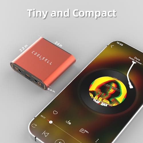 COOLSELL 192kHz/24bit Audio Interface, Portable USB & iPhone Guitar Interface with Dual Gain Dial for Recording and Streaming, Stereo Interface Compatible with Phone, Tablet, Mac, PC (Upgrade Version) - Thumbnail 5