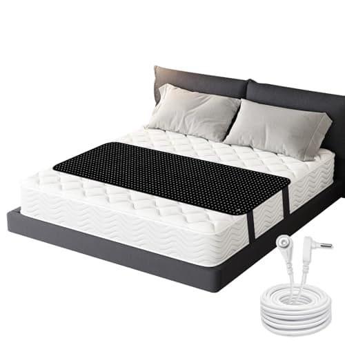 Grounding Mat for Bed Feet Breathable Grounding PU Leather Mat 27"x78" Sleeping Earth Connected Therapy Kit - Image 1