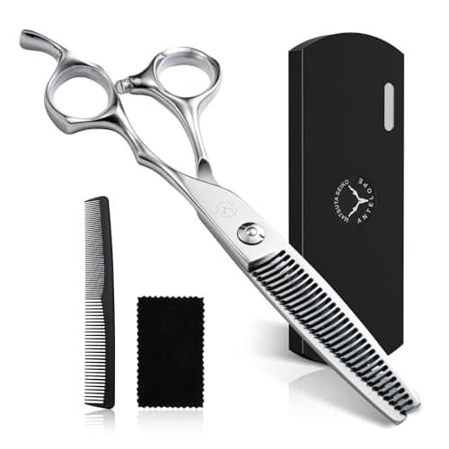 6 Inch Professional Thinning Shears, VG10 Hair Thinning Scissors, 30 Teeth 30% Thinning Rate, Blending Shears for Barber and Salon - Image 1