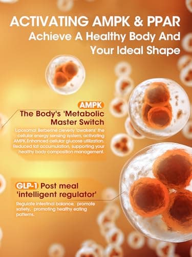 GREENPEOPLE Liposomal Berberine HCL1300mg - Berberine Supplement with Ceylon Cinnamon Activates AMPK - High Absorption Formula Healthy Weight Support – Non-GMO/Vegan – 30-Day - Thumbnail 3