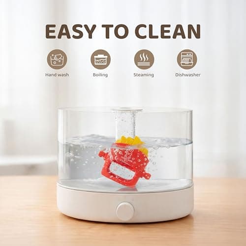 NomNom Fries Baby Teether Toy - Safe and Certified, Parent-Designed, BPA-Free, Food-Grade Silicone, Anti Dropping Teething Mitten, Multiple Texture - Thumbnail 6