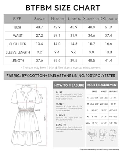 BTFBM Summer Dresses for Women 2026 Lightweight Casual Short Sleeve Floral Mini Dress A Line Beach Vacation Sundress(Green Pink Flower, X-Large) - Thumbnail 6