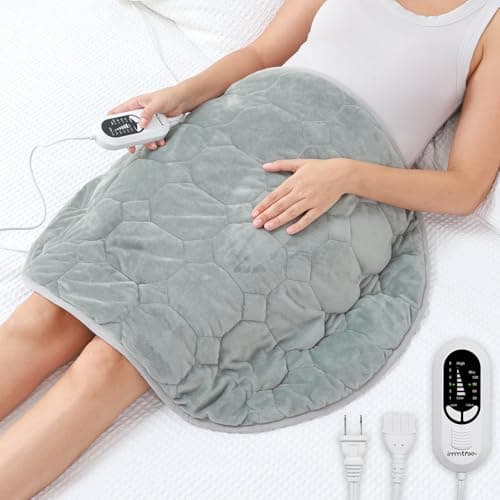 immtree Weighted Heating Pad for Deeper Pain Relief, 5lbs XXXL Size(29x24) with Fast Heat Technology, Heated Blankets for Adults, Relief for Back and Shoulder and Knee - Image 1