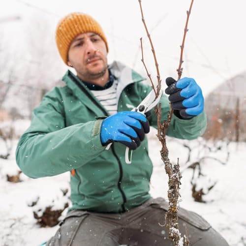 KAYGO Waterproof Thermal Work Gloves, Double Latex Coated, Good Grip and Dexterity, Insulated Liner Warm for Freezer Storage Cold Weather Fishing Winter Outdoor Jobs, KG145W (Blue, L) - Thumbnail 4