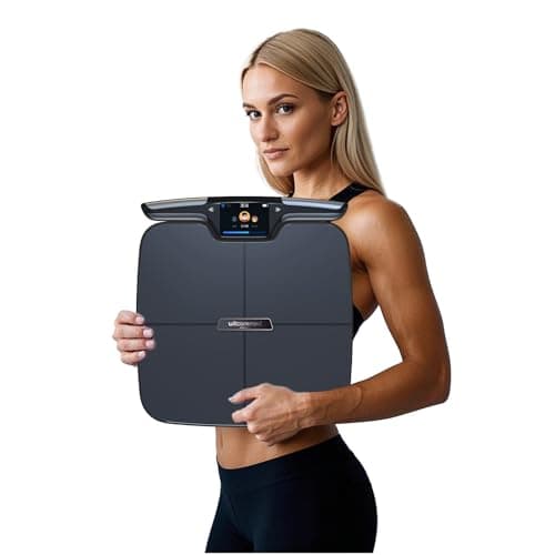 Witcaremed Smart Scale for Body Weight with BMI, Body Fat, Muscle Mass, Water Percentage, 8 Electrode High Precision Bathroom Scale, Scale with App, 56 Body Composition Measurement