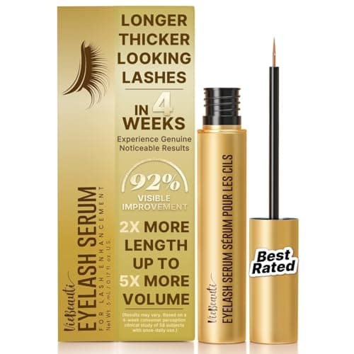 VieBeauti Eyelash Growth Serum 5mL – Lash Serum for Longer, Fuller & Thicker Looking Lashes, Advanced Nourishing Formula, Vegan & Cruelty-Free, Gentle for Sensitive Eyes - Image 1