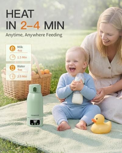 Portable Bottle Warmer– 120 W Fastest Heating, 17400 mAh Long Battery Life - Thumbnail 2