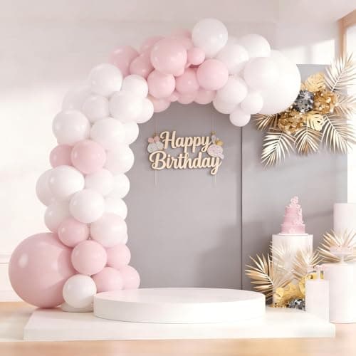 Spring Balloon Garland Arch Kit 160Pcs Pink White Latex Balloons for Baby in Bloom Baby Shower Wedding Bridal Shower Anniversary Birthday Party Decorations - Thumbnail 5