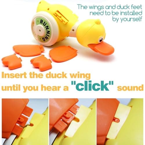 Sizobi Duck Toys for Toddlers 1-3, Tummy Time Crawling Toys for Babies 6-12 12-18 Months, Light Up Musical Dancing Walking Duck Learning Toys for Infants Newborn 0-3-6 Months Boys&Girls - Thumbnail 6