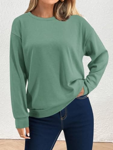 STOLKISS Women’s Oversized Cute Fleece Lined Pullover Long Elastic Sleeve Sweatshirt Comfy Fashion Pullover Thicken Tops 2025 - Thumbnail 2