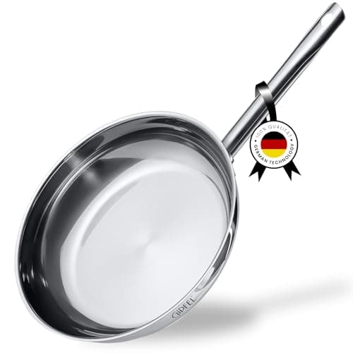GIPFEL INTERNATIONAL - Tri Ply Stainless Steel Frying Pan Skillet Healthy Cookware - Fry Pans for Induction Gas Electric Stove & Oven Safe (10 inch) - Image 1