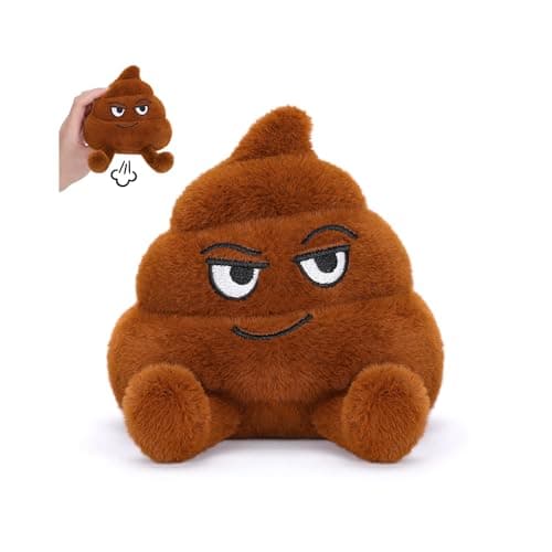 Dalycro Farting Poop Plush Toy – Funny Fart Noise Maker with 30 Sounds, Fake Poop for Kids, Men, Pets & Prank Lovers Gag Gift (Brown) - Image 1
